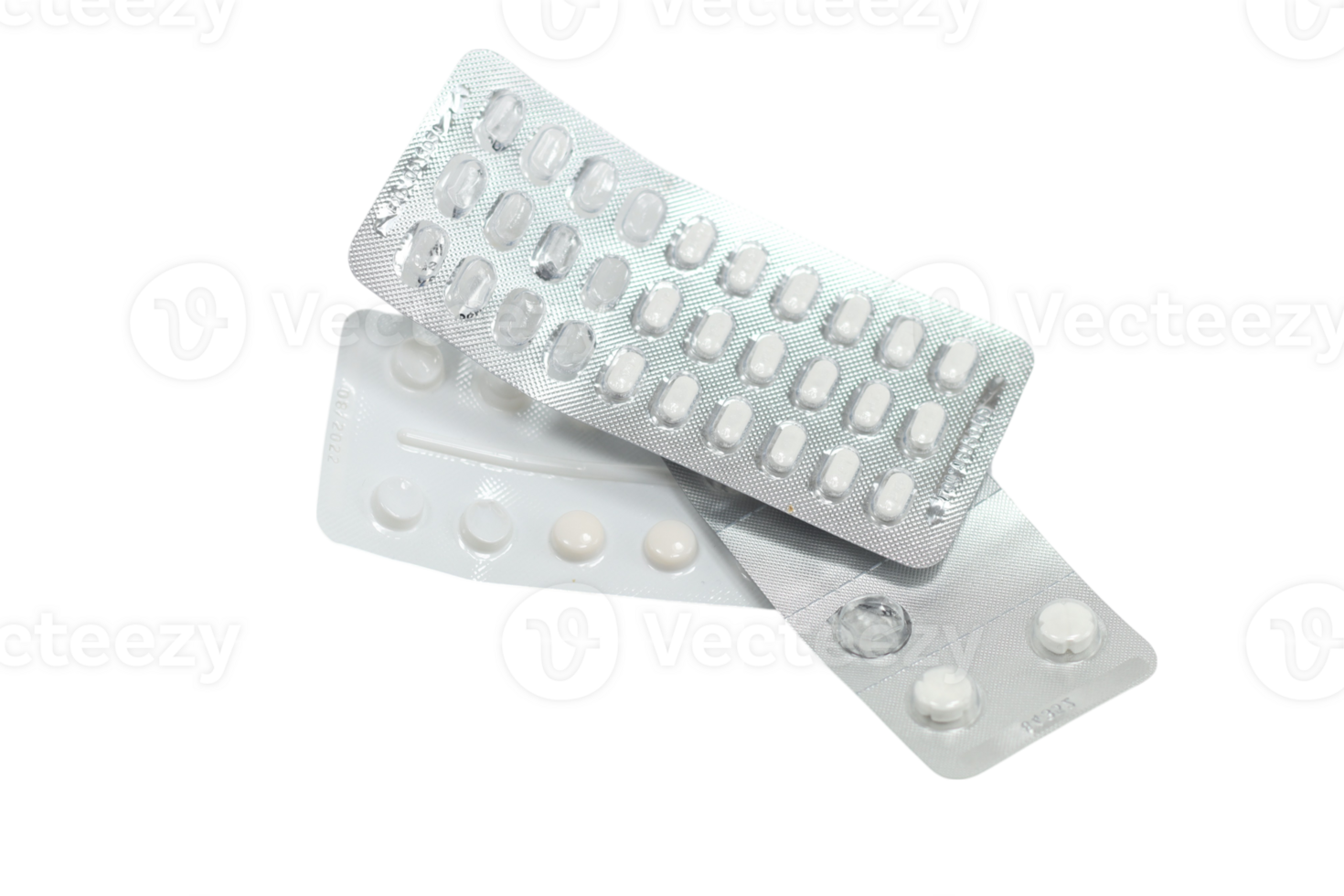 Blister packs of pills on transparent background png