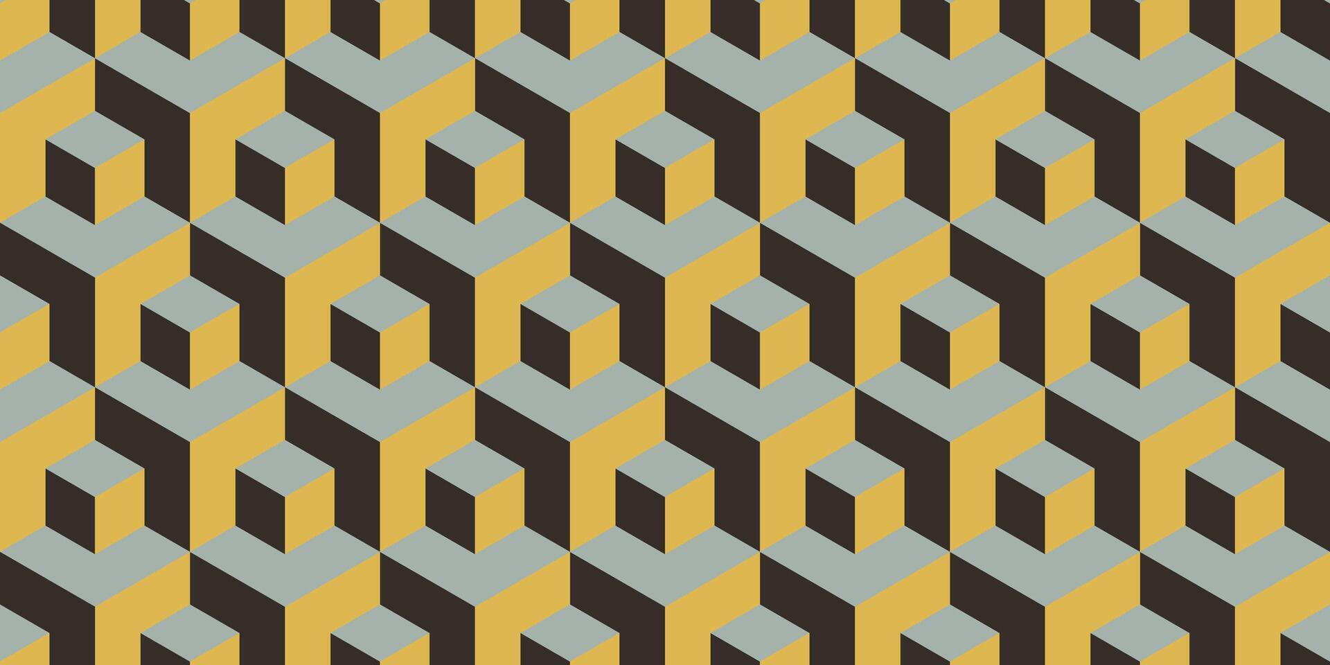 geometric hexagon pattern background vector