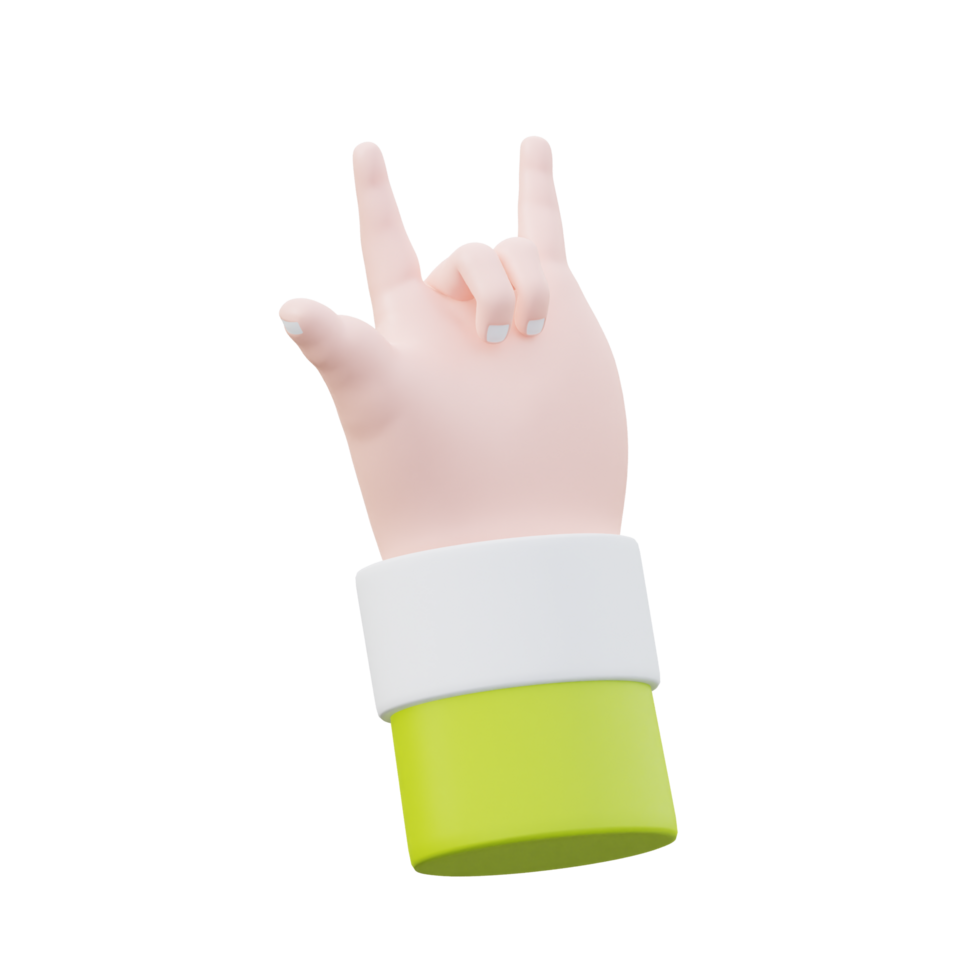 green and white 3d icon Horns png