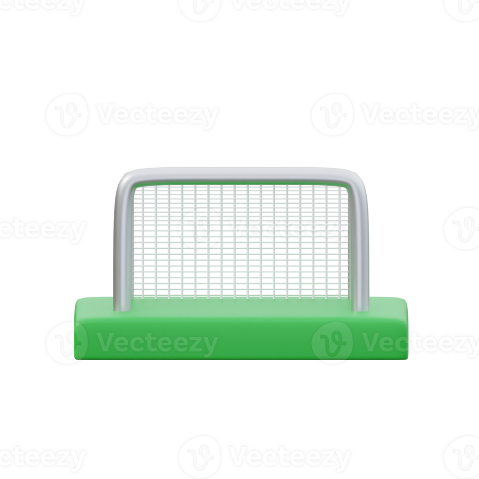 green goal post 3d icon illustration png