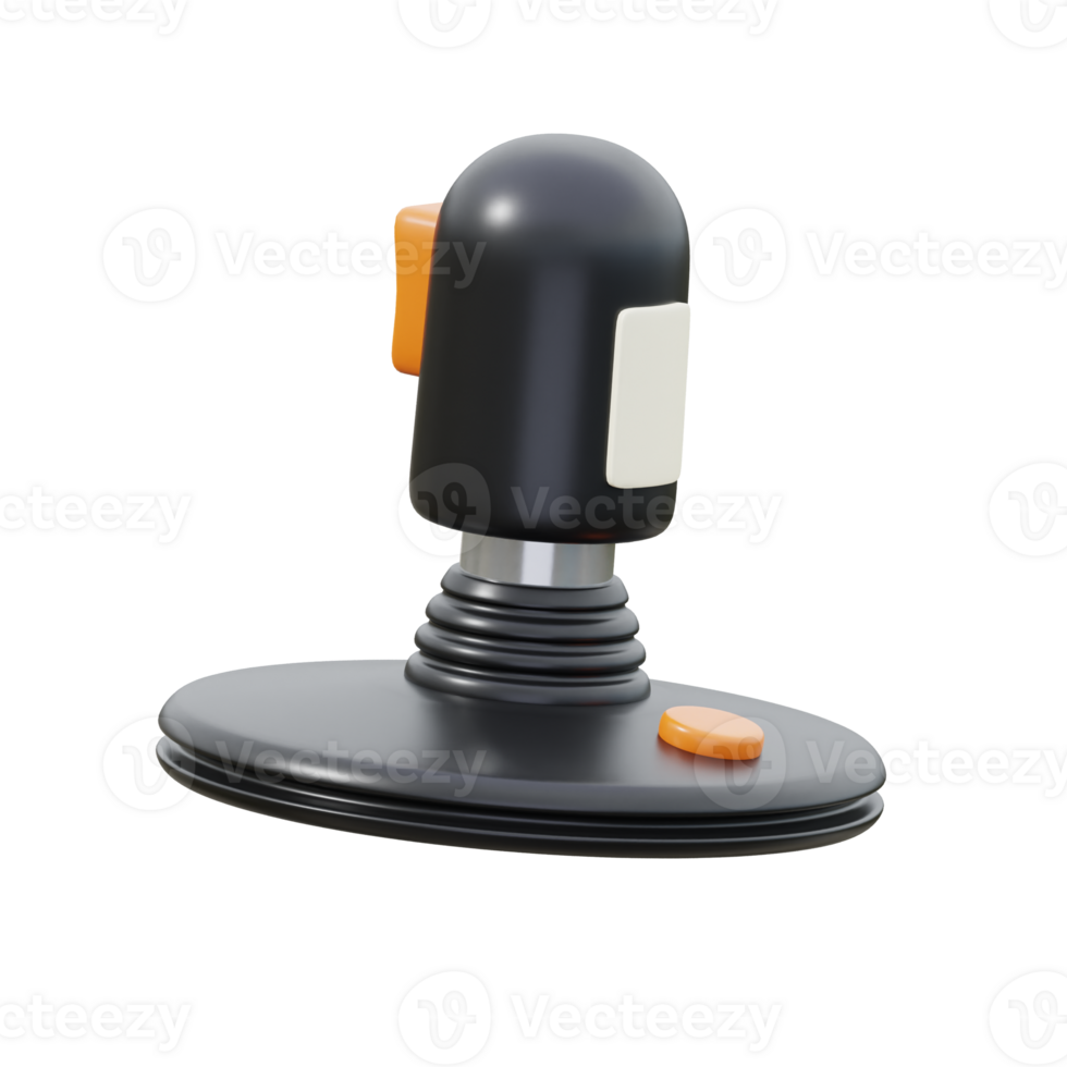 black and orange 3d icon Joystick png