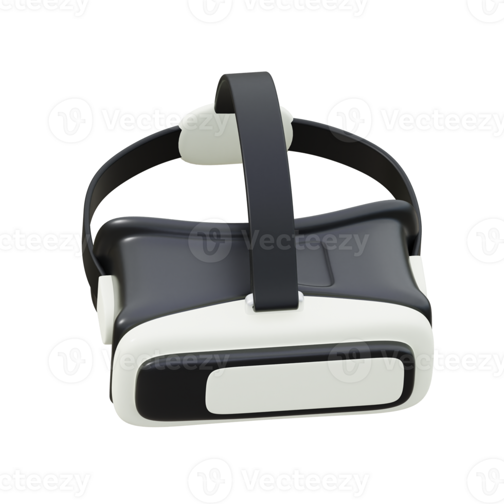 black and white 3d icon VR Box illustration png