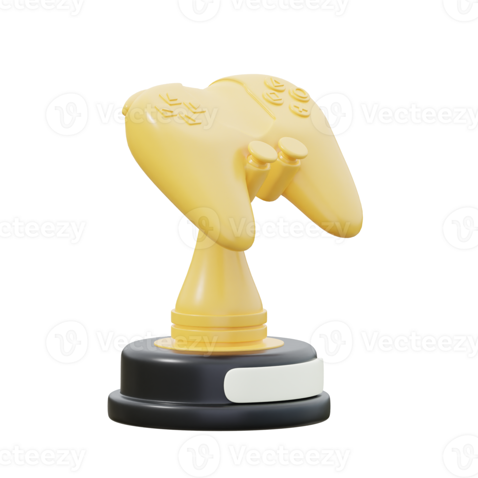 gold and black 3d icon Game Trophy png