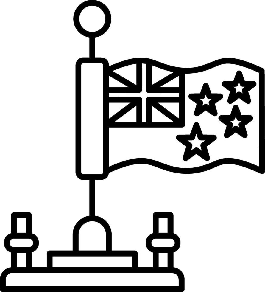 Australia Outline Style Icon vector