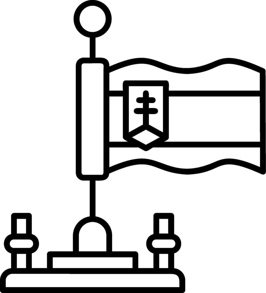 Slovakia Outline Style Icon vector
