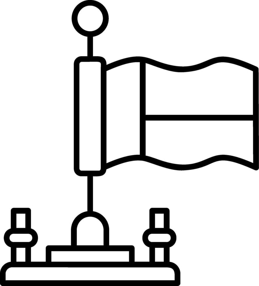 Benin Outline Style Icon vector
