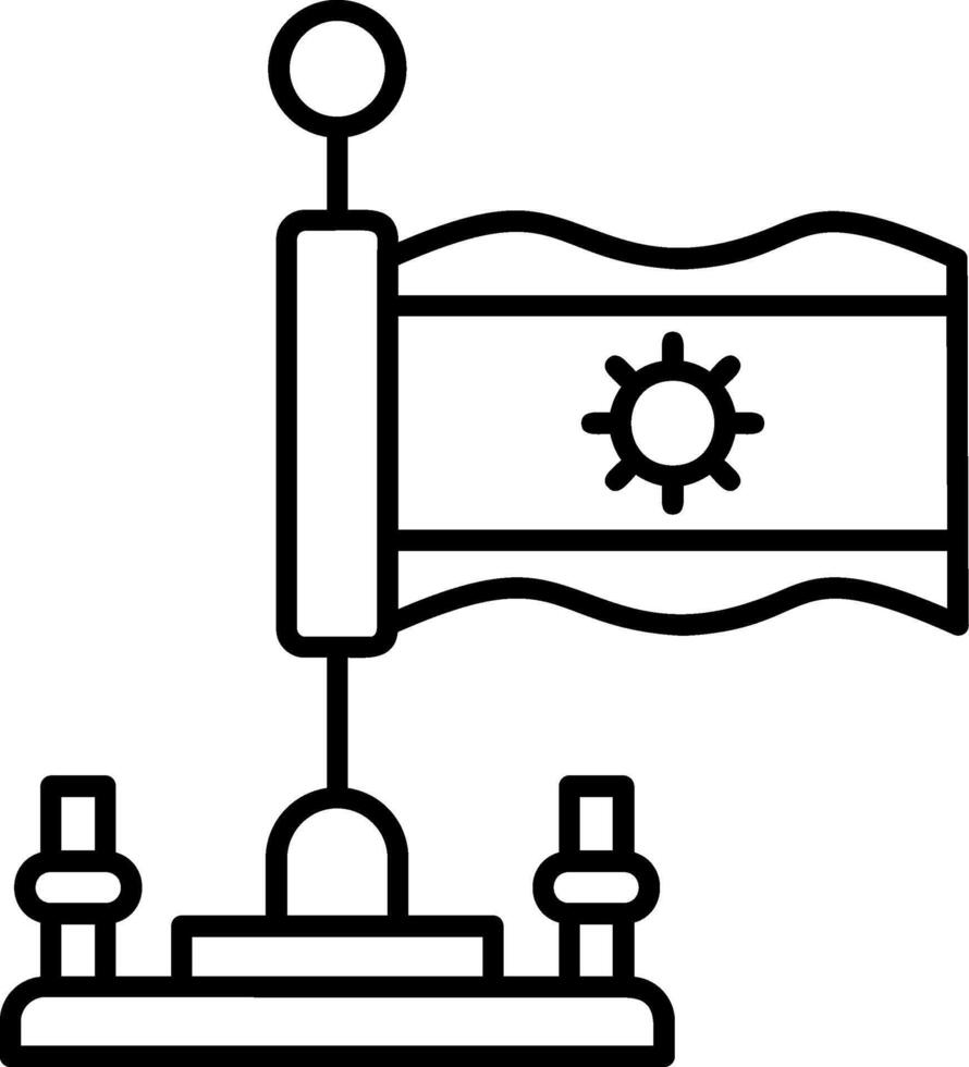 Argentina Outline Style Icon vector