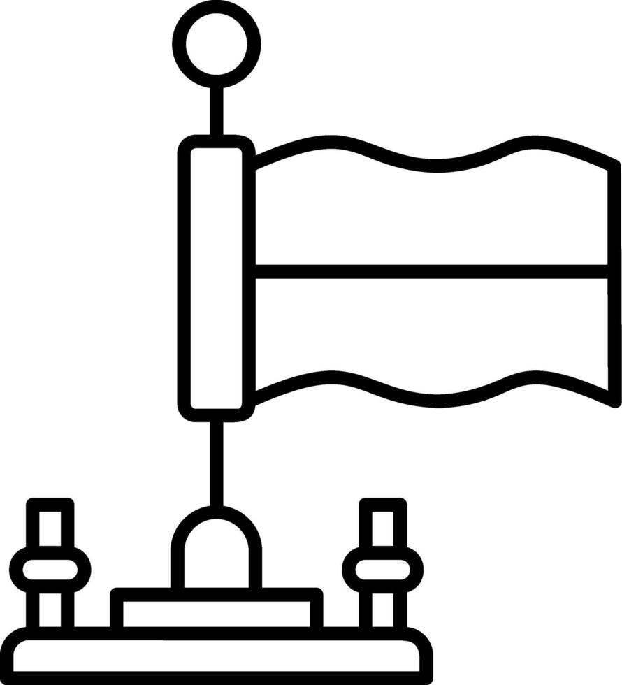 Poland Outline Style Icon vector