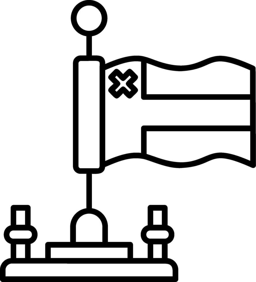 Oman Outline Style Icon vector