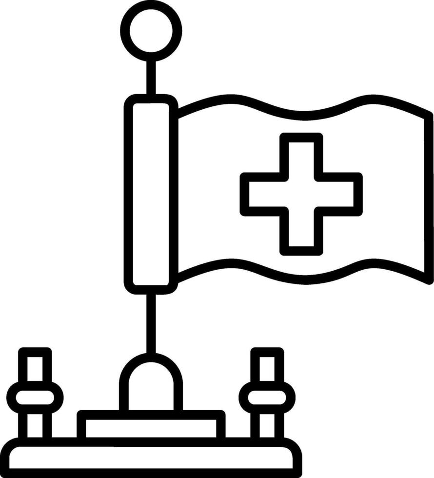 Switzerland Outline Style Icon vector