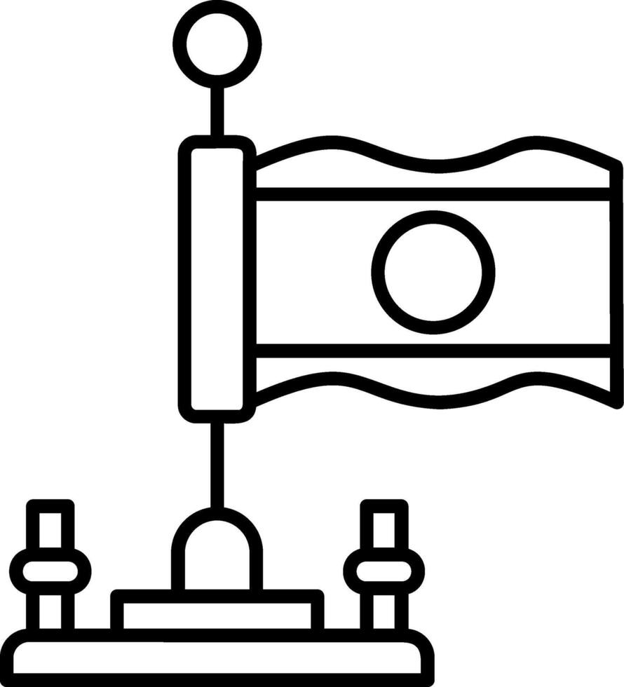 Niger Outline Style Icon vector