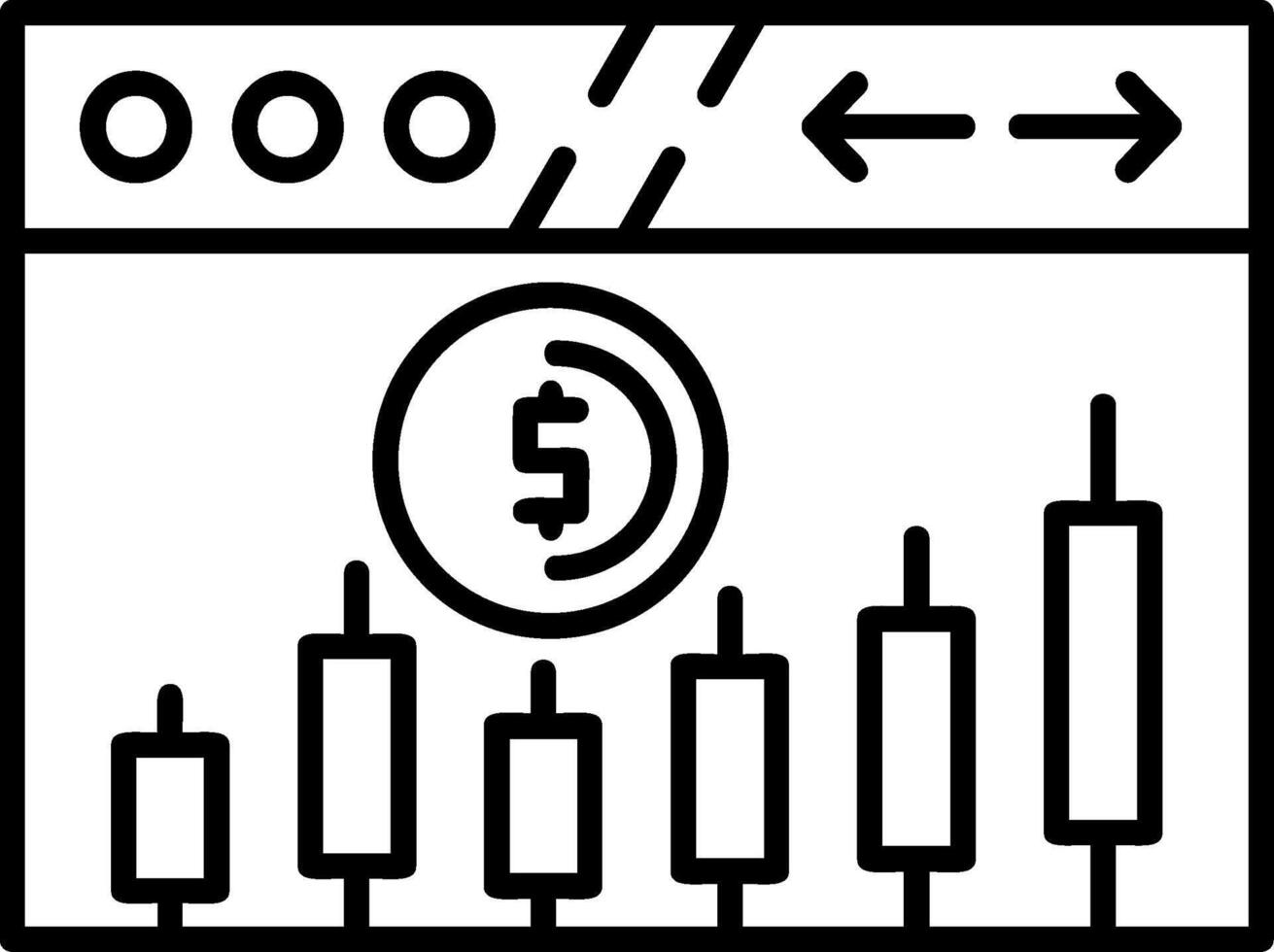 Stock Outline Icon vector