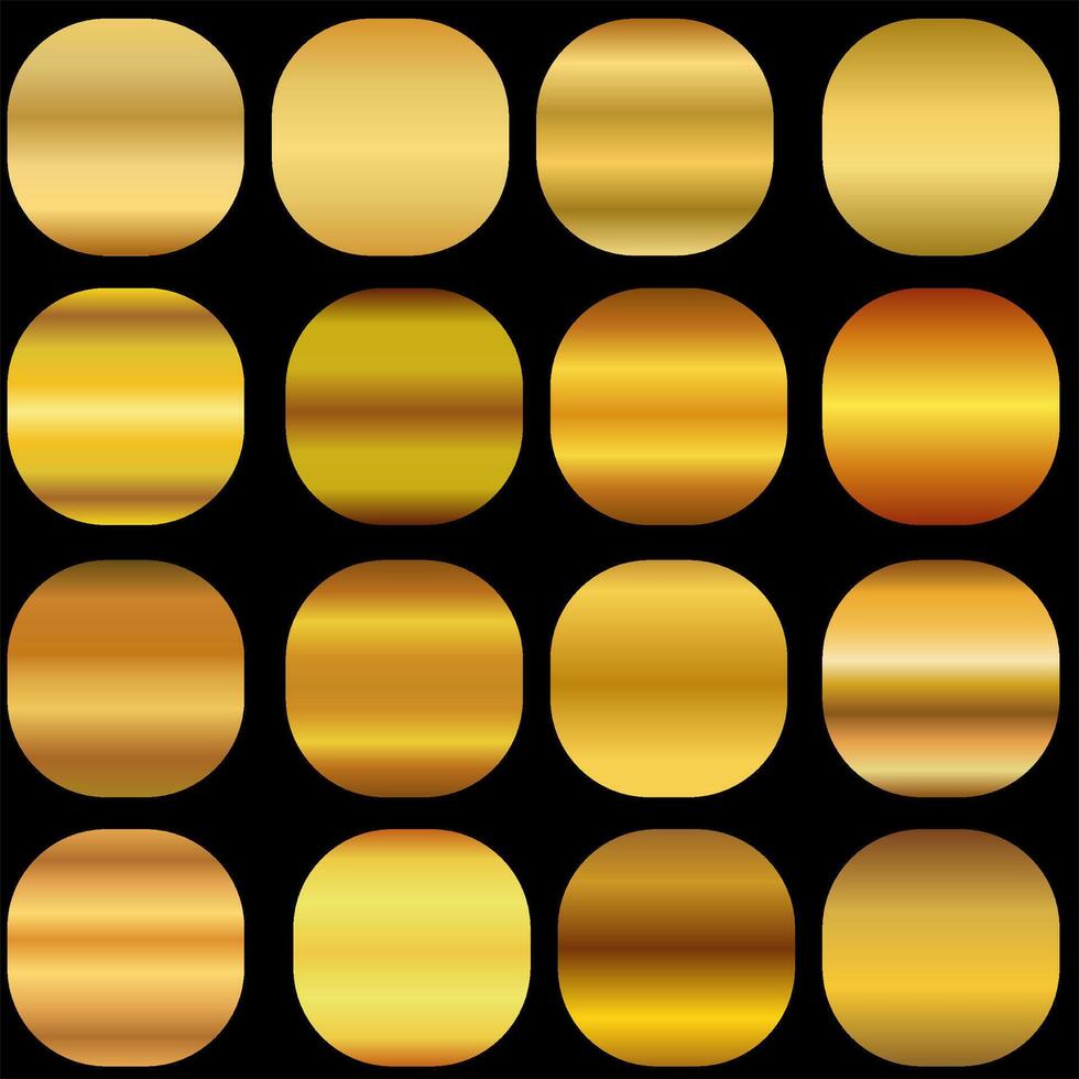 metallic gold gradient palette background. vector