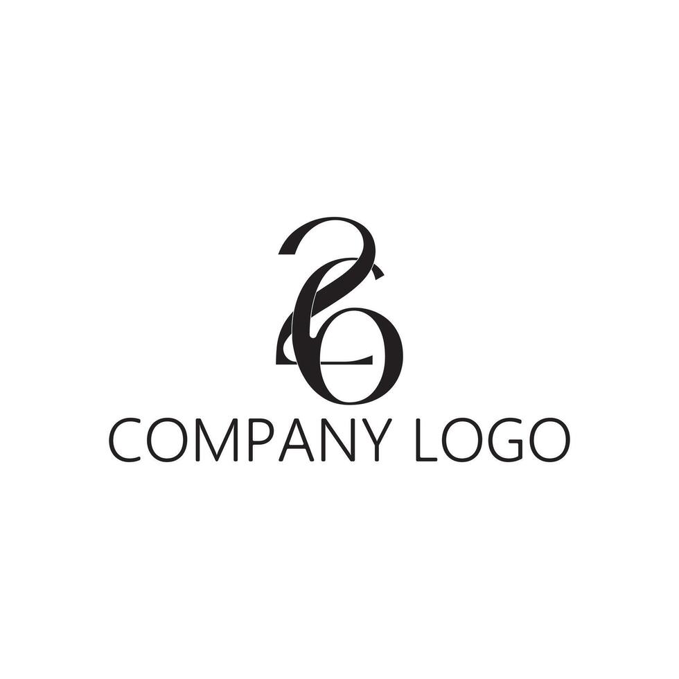 26 monogram symbol vector
