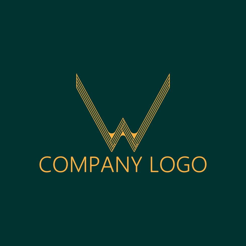 Gold symbol business logo design vector