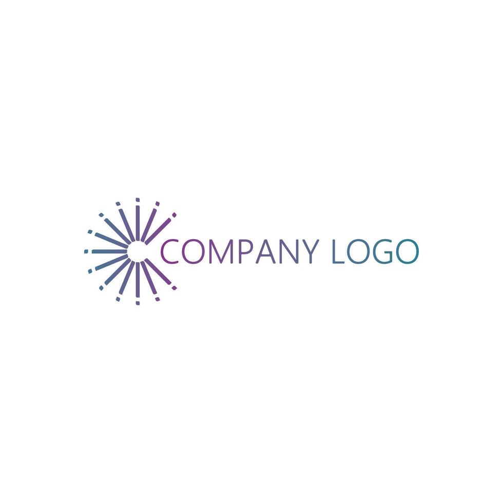 Sun icon company logo concept design vector