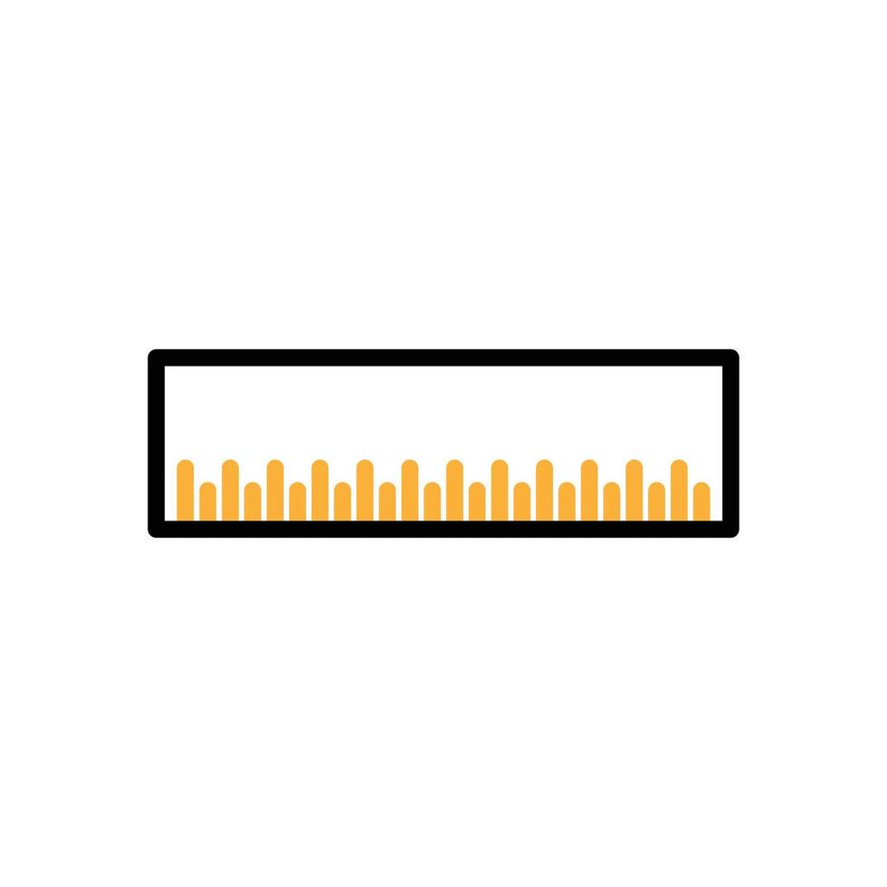 Two color measurements scale tool Graphics design icon flat design vector