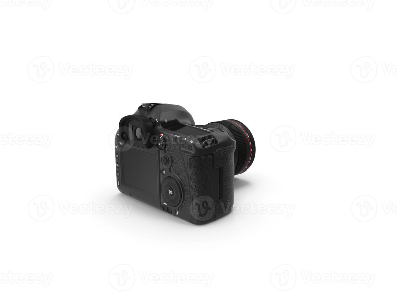 Professional DSLR Camera A Detailed View 3d white background photo