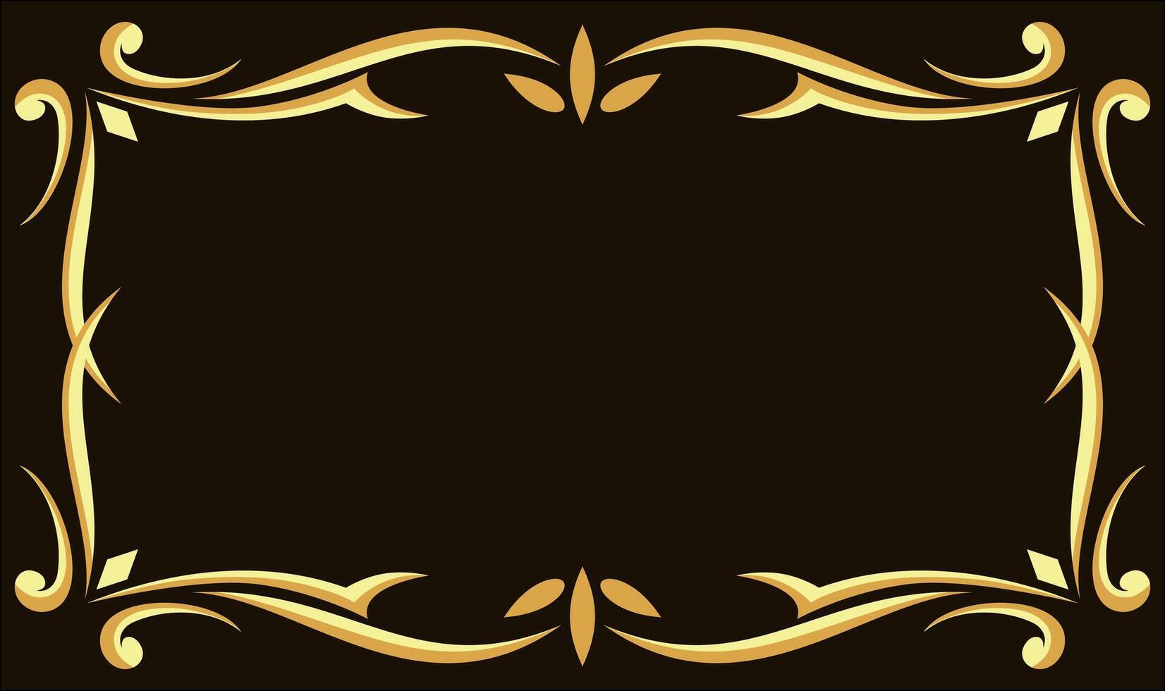 classic frame with subtle flourishes, creating an exquisite border for photos, diplomas, or any project needing a touch of refined elegance. vector