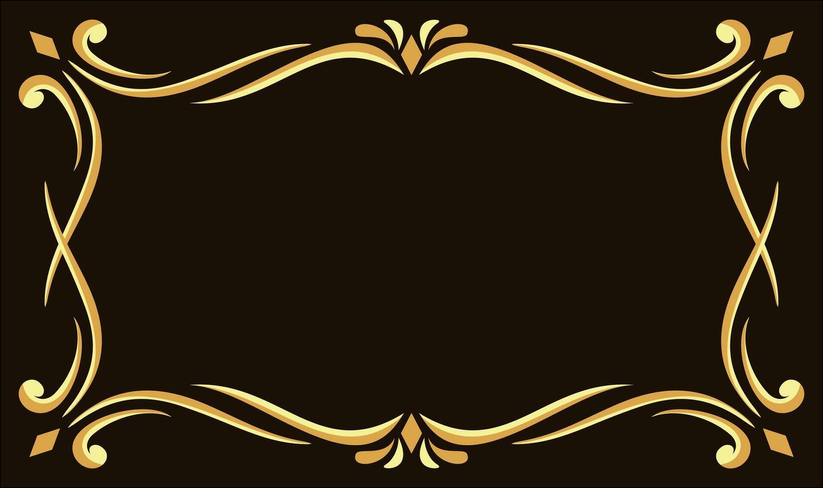 frame featuring a golden hue and intricate design, perfect for adding a touch of historical charm to any photo or artwork. vector