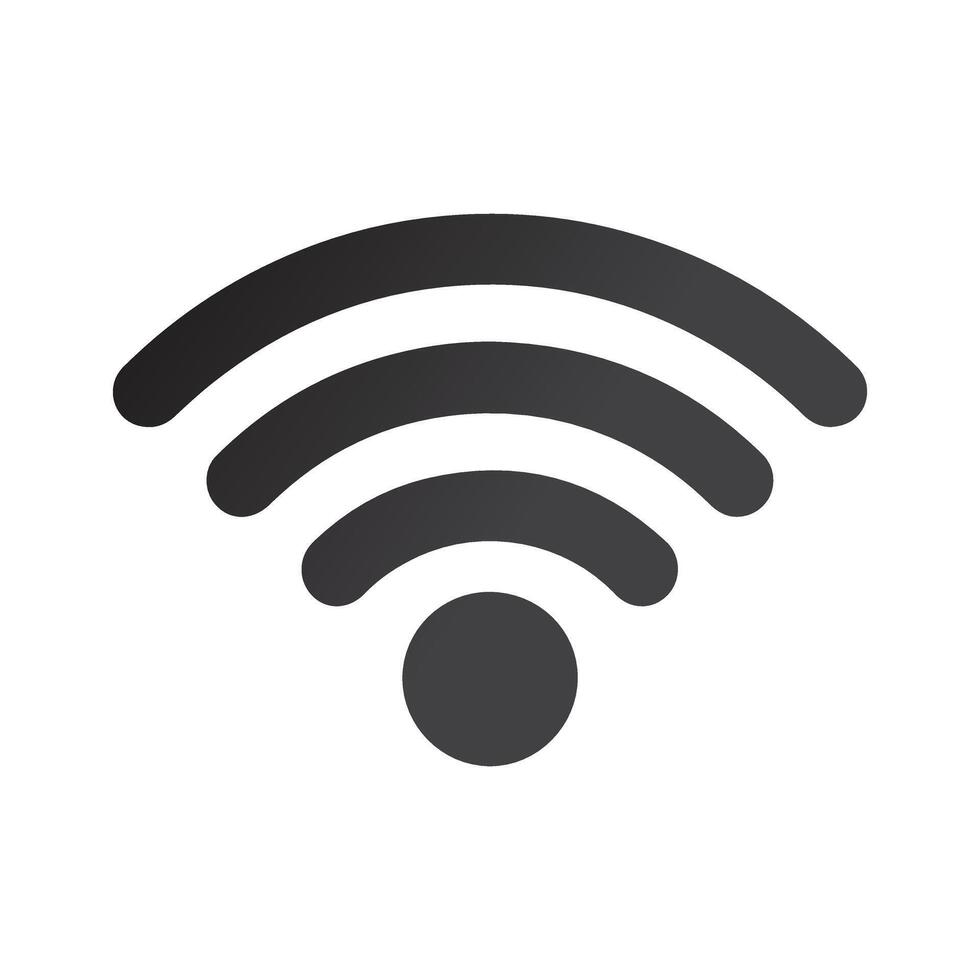 Wifi icon design. Wireless fidelity connection sign symbol. vector