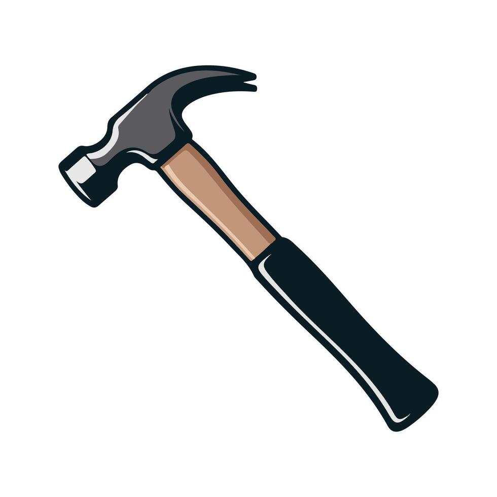 Hammer Icon Design Illustration . vector