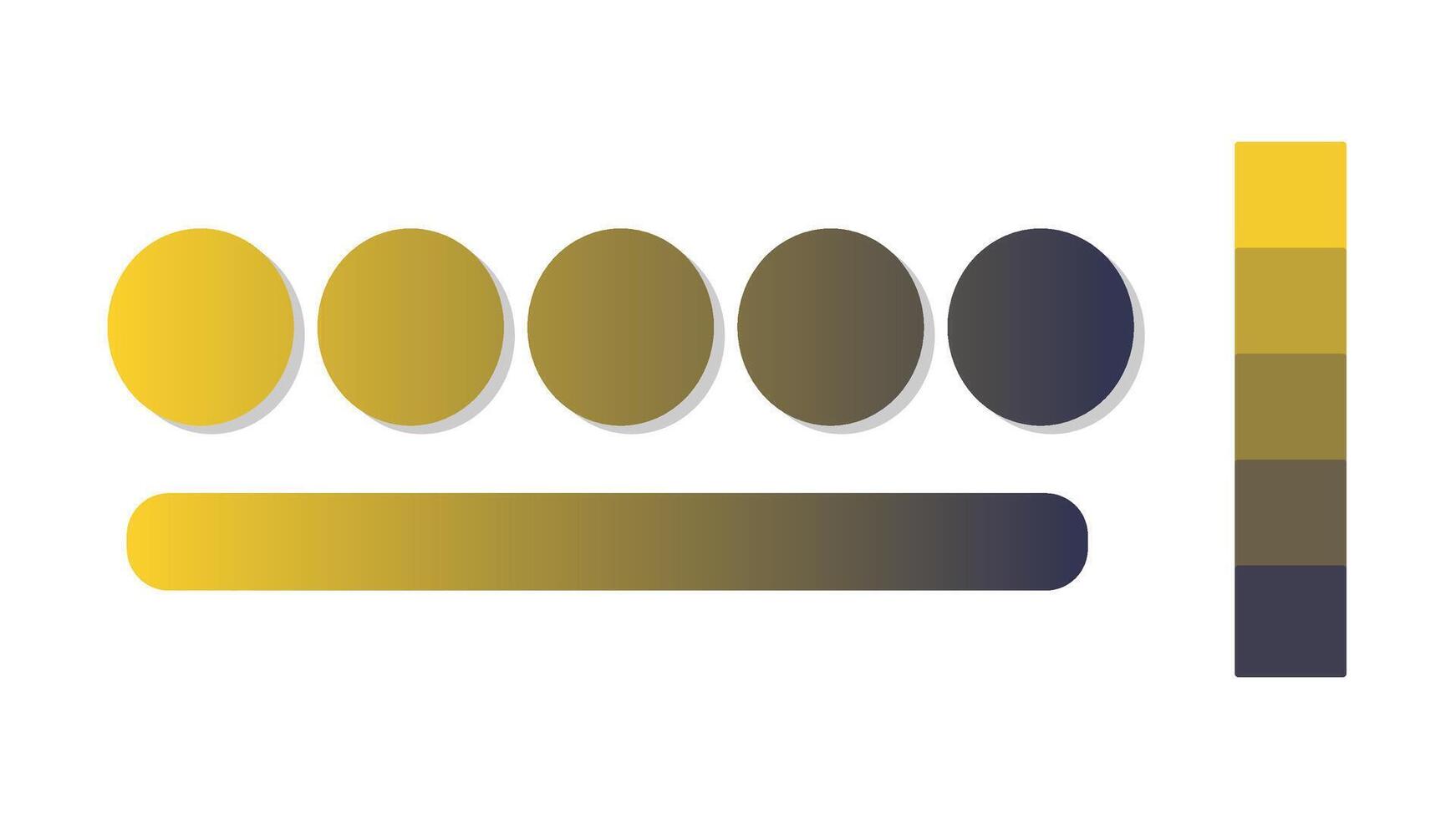 Abstract gradient background with Yellow and Dark Blue color palette. Abstract illustration with gradient blur design. Blurred colored abstract background. Colorful gradient illustration vector