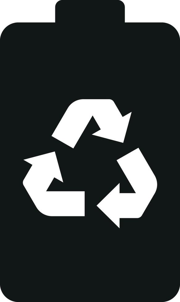 Battery recycling icon . Recycled battery lithium icon . illustration vector