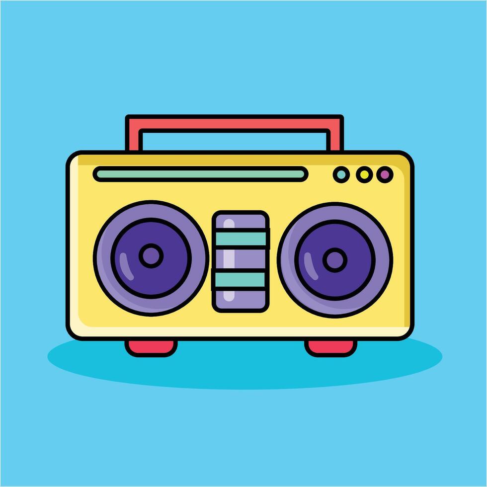Radio Tape Illustration vector