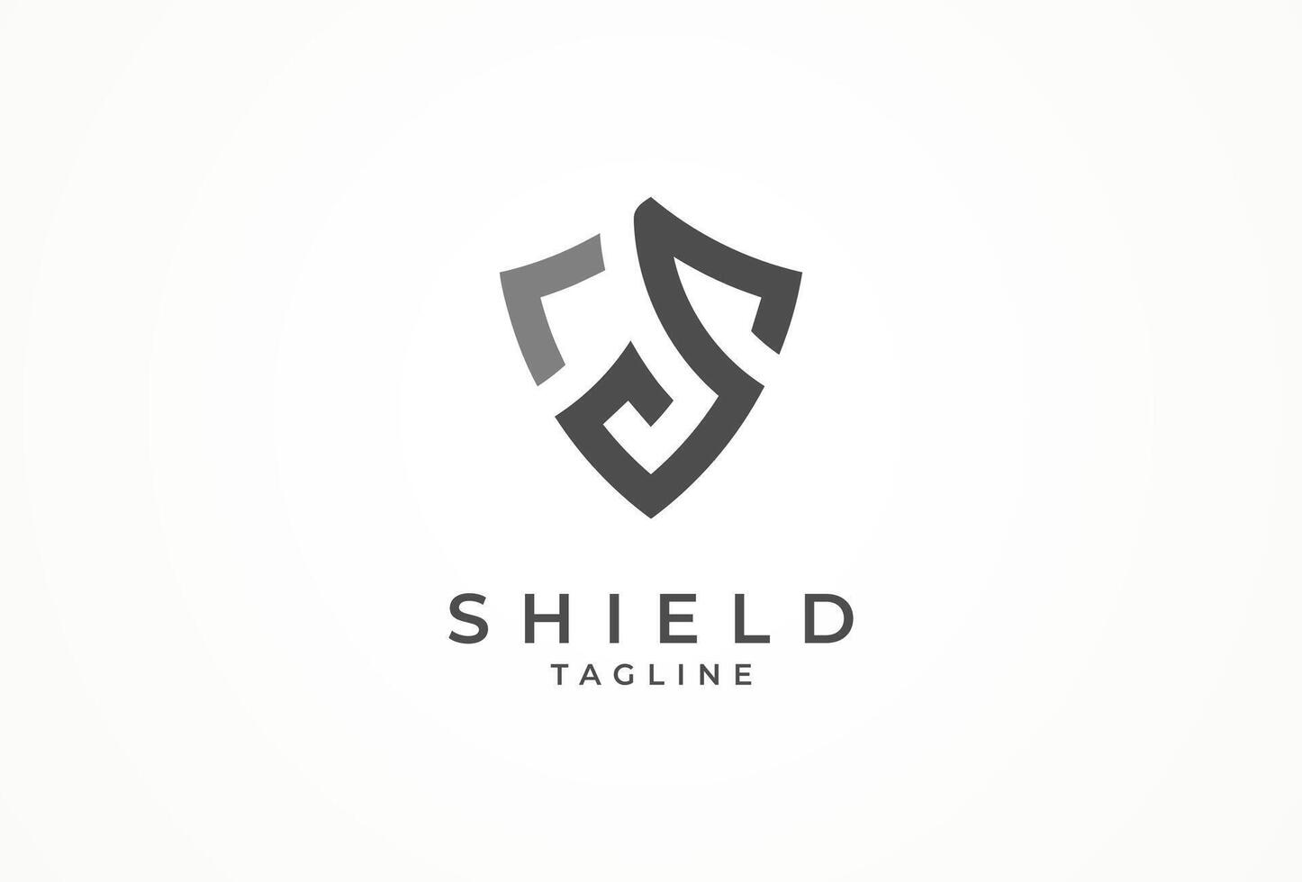 Initial Letter S Shield Logo vector