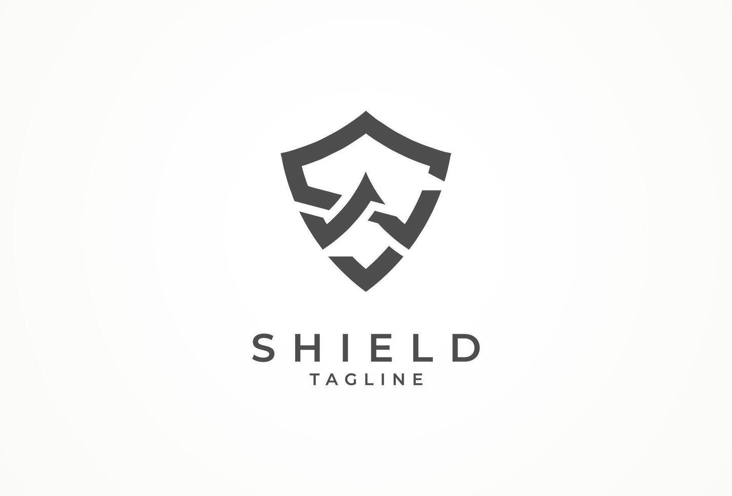 Initial Letter SW Shield Logo vector