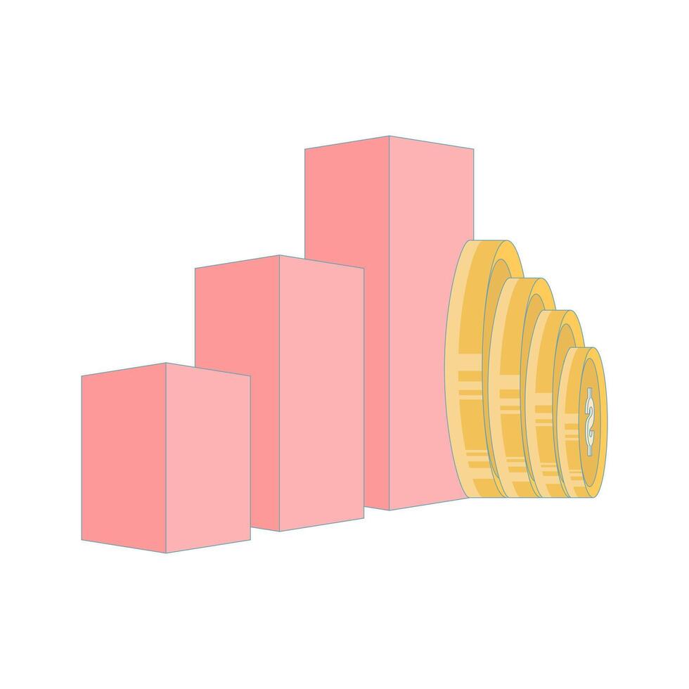 Long term investment strategy concepts, income growth, increasing business income, fundraising, retirement savings, more money. return on investment, fundraising. vector