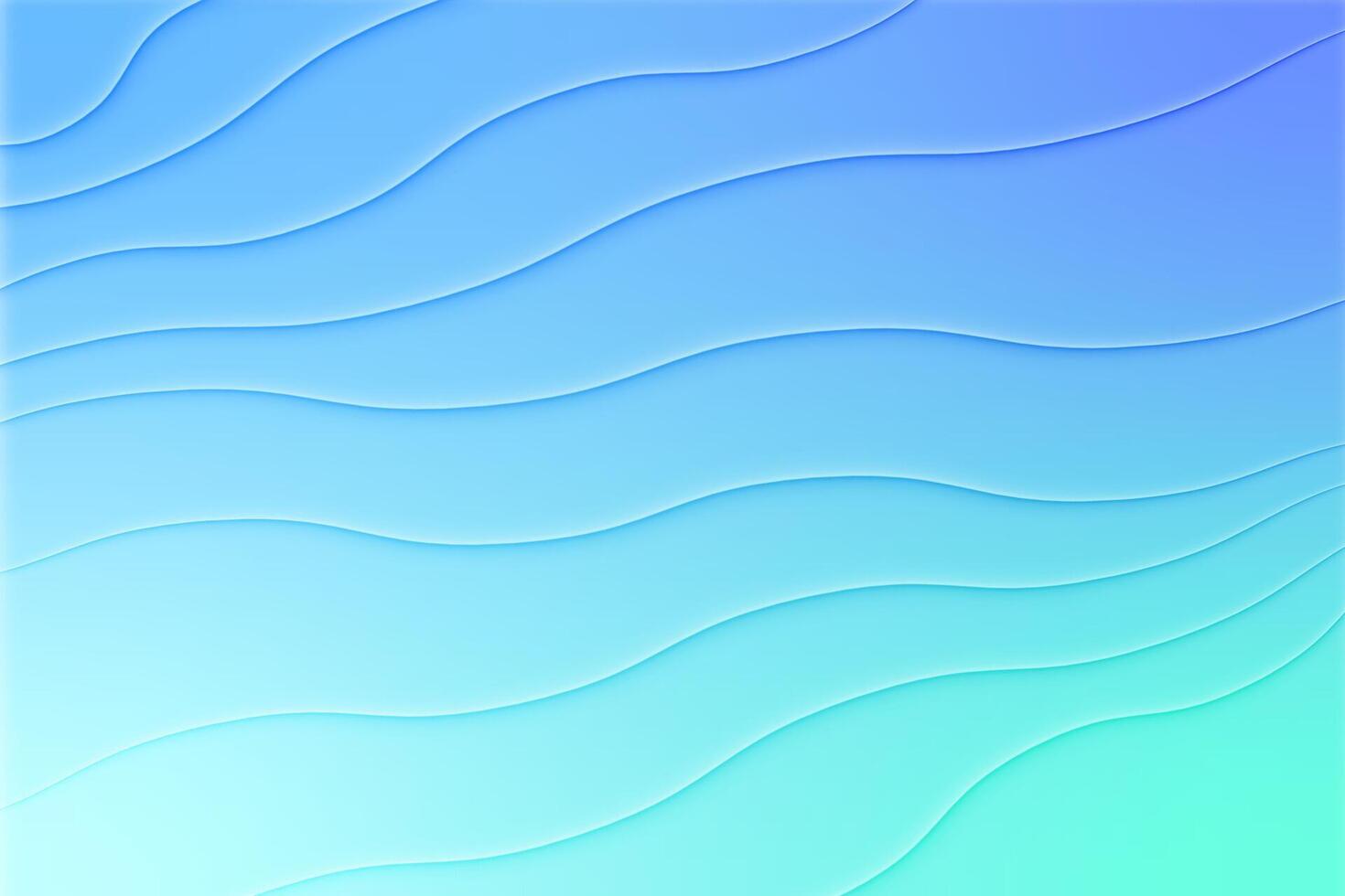 Abstract light line wave modern soft luxury texture with blue and green smooth background. vector