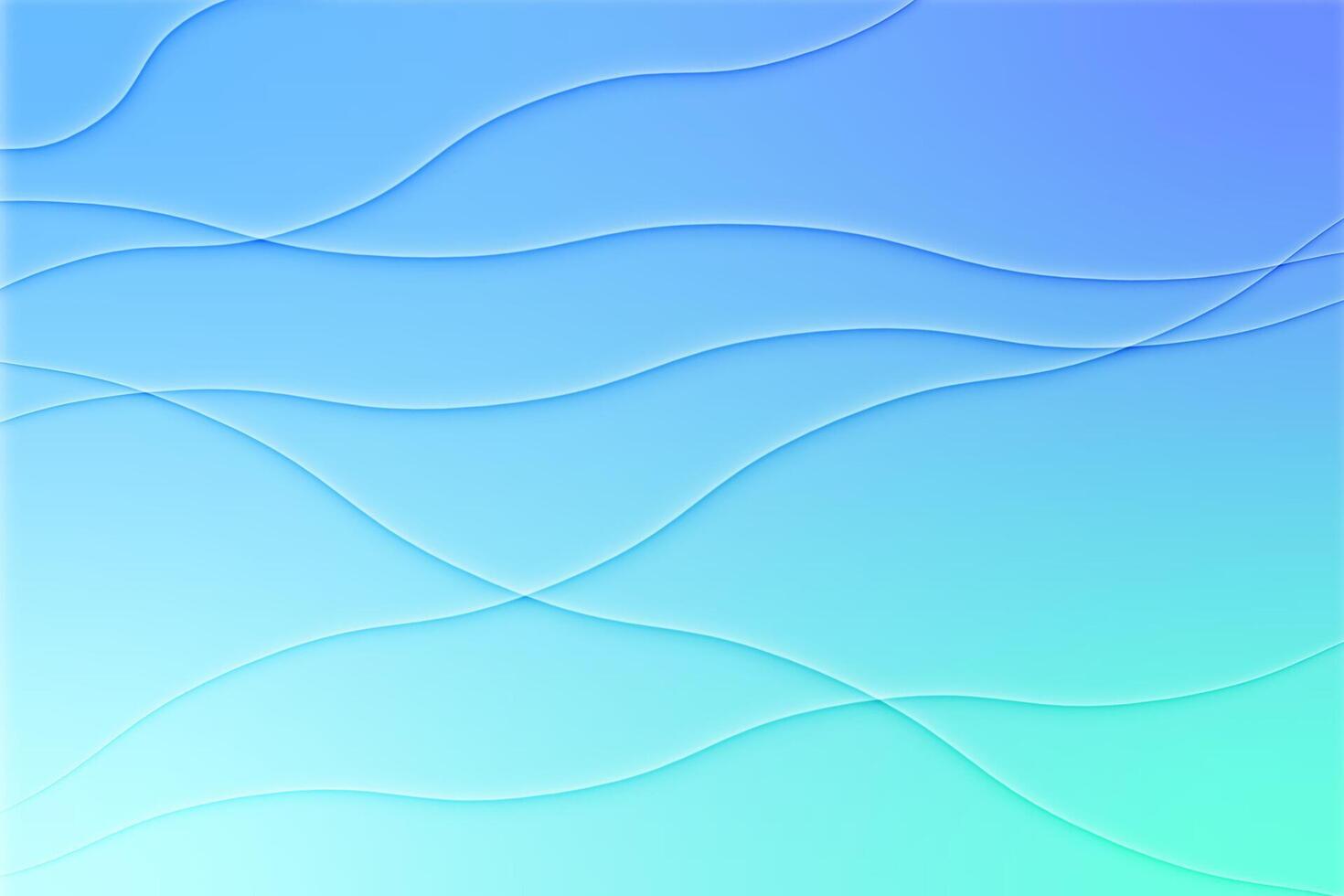 Abstract light line wave modern soft luxury texture with blue gradient smooth background. vector