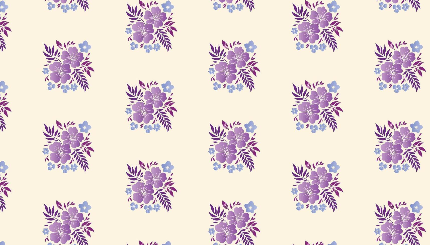 floral pattern using trendy floral drawing techniques and minimal line shapes for bedding vector