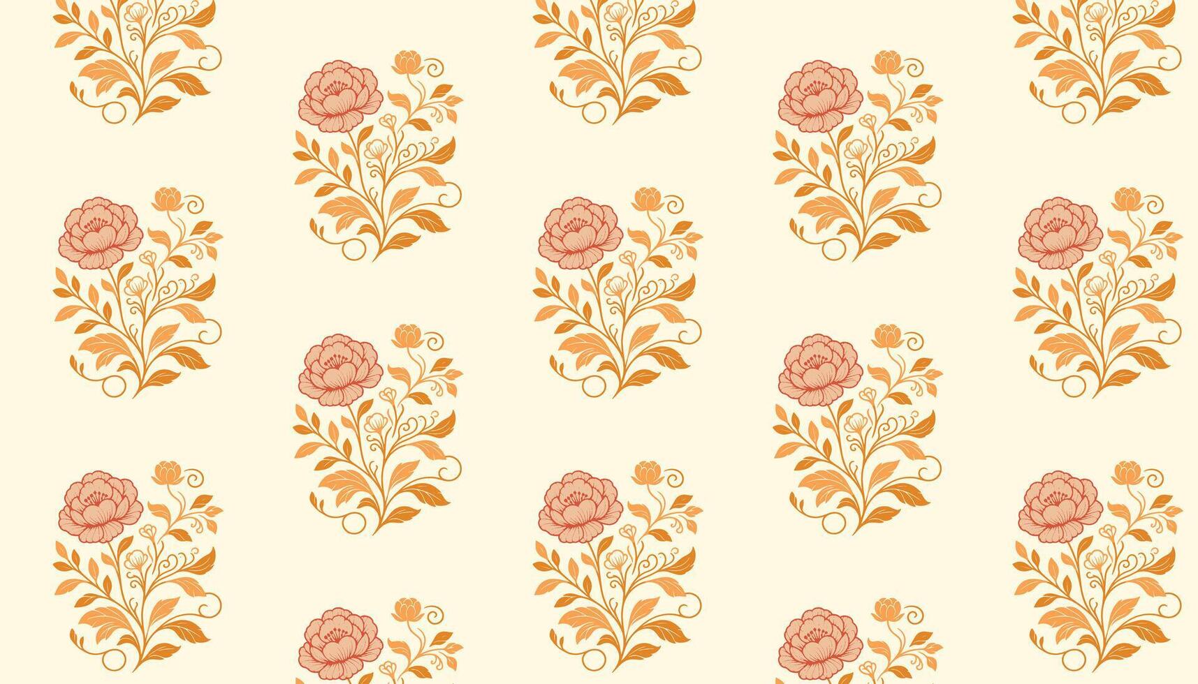 floral pattern with soft petal line work and continuous floral designs for fashion fabric vector