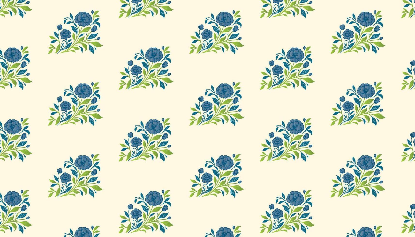 floral pattern with fine stem drawings and sketched rose details for product wrapping use vector