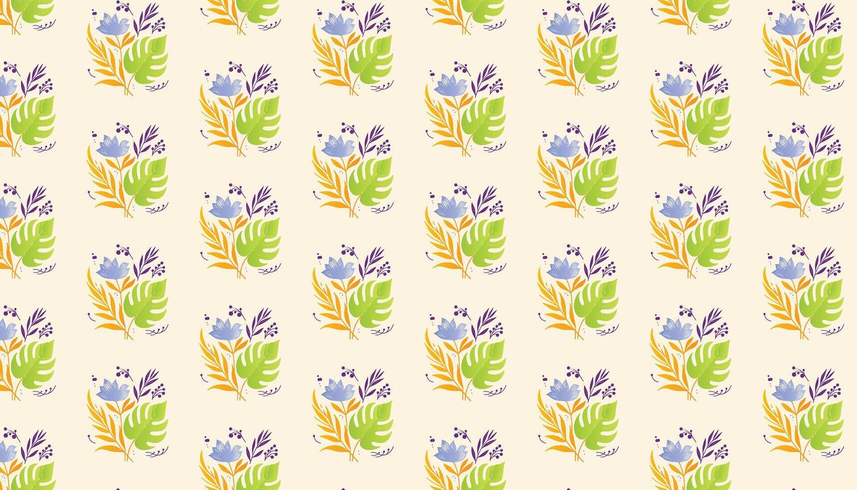 floral pattern built from elegant rose sketches and trendy leaf arrangements for packaging vector