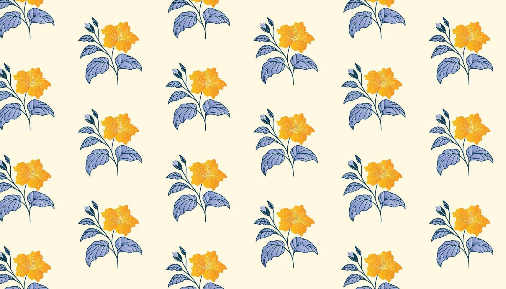 floral pattern with fine line art flowers and decorative shapes for trendy womens fashion vector