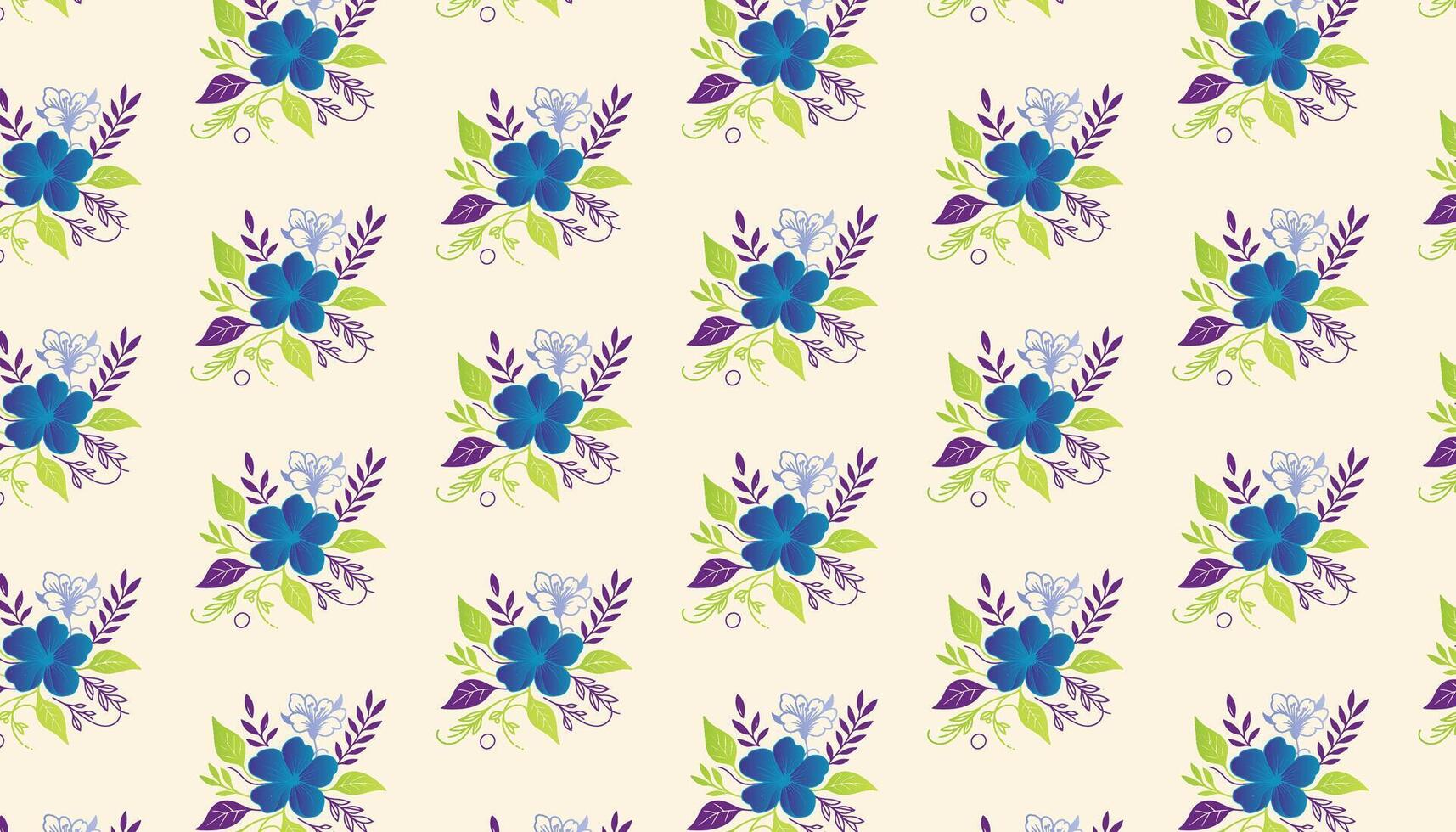 floral pattern with natural cotton inspired motifs and stylish leaf art for fashion textiles vector