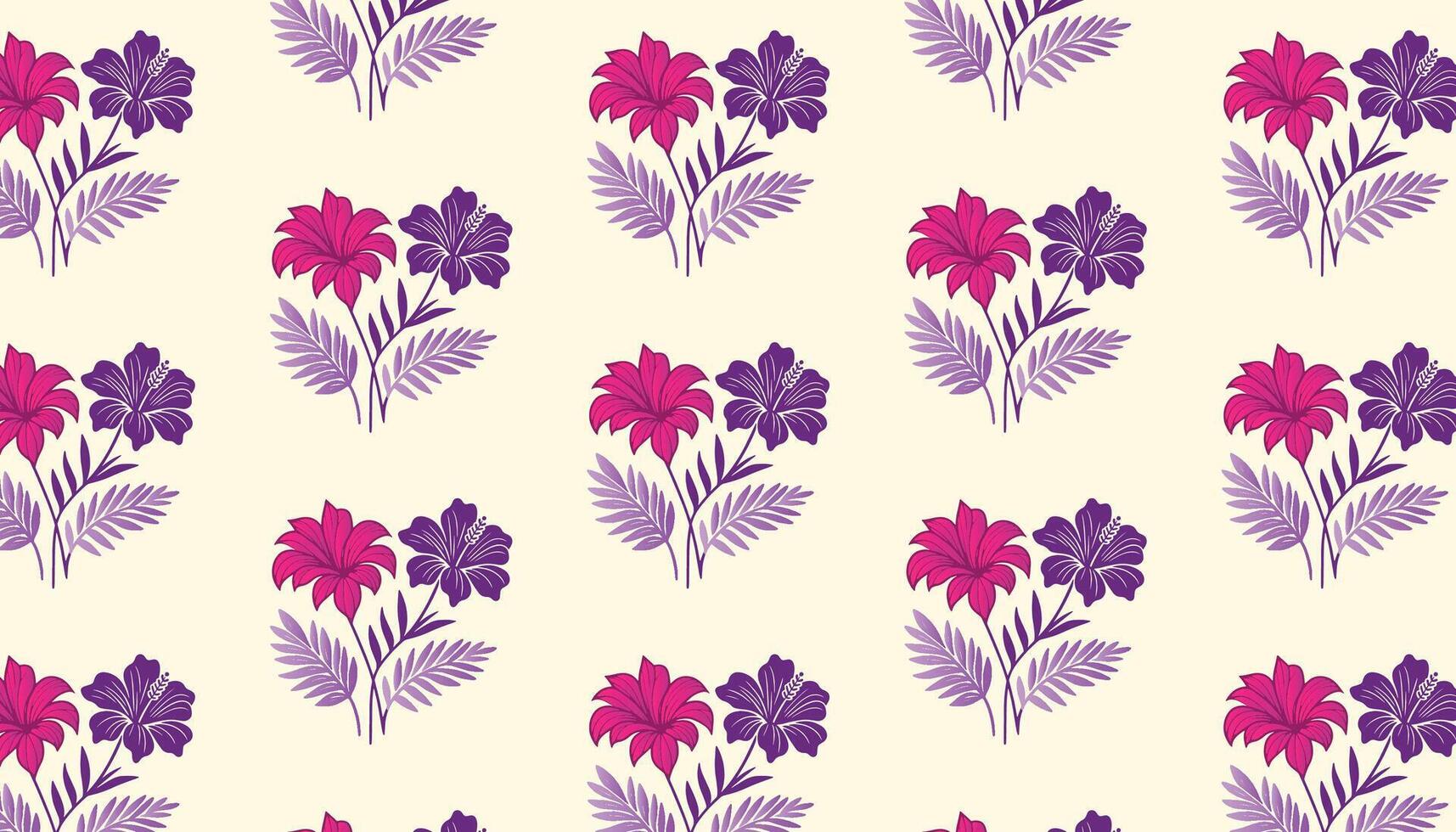 floral pattern featuring clean rose line drawings and soft abstract leaves for packaging vector