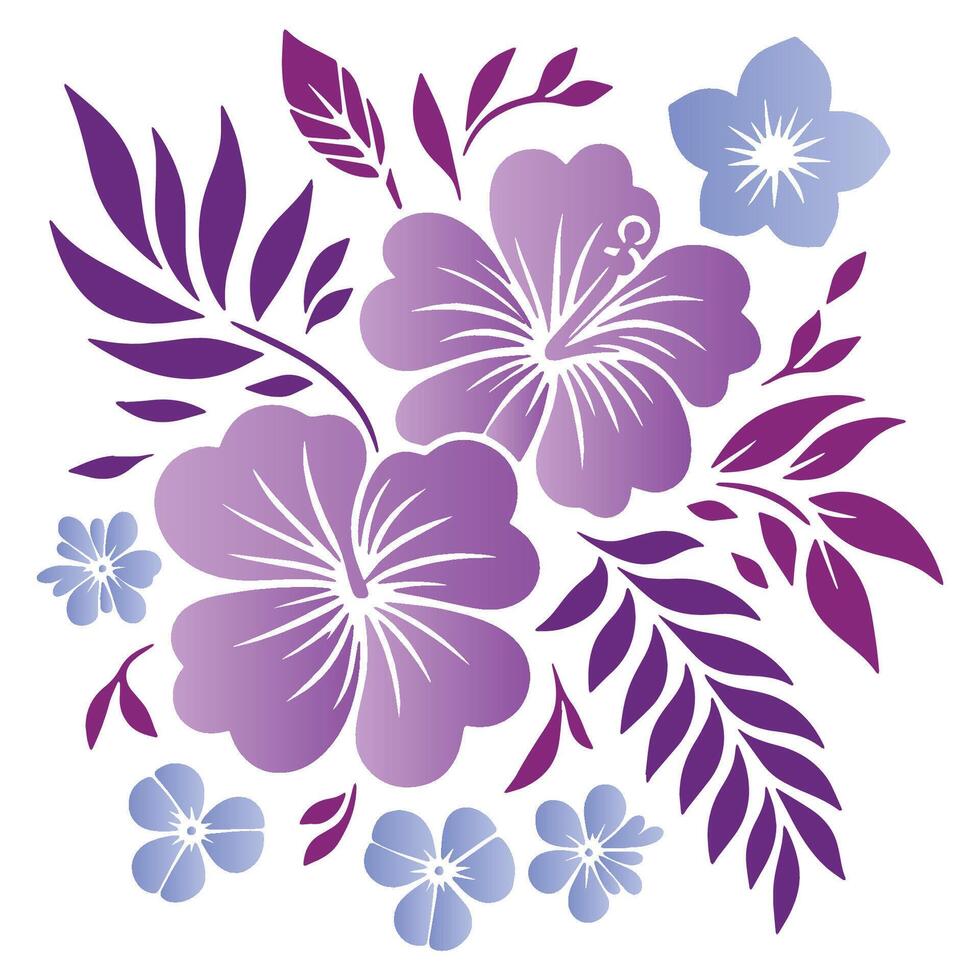 sketch style artwork of botanical blossom and leafy vines with elegant simplicity for modern decor themes vector
