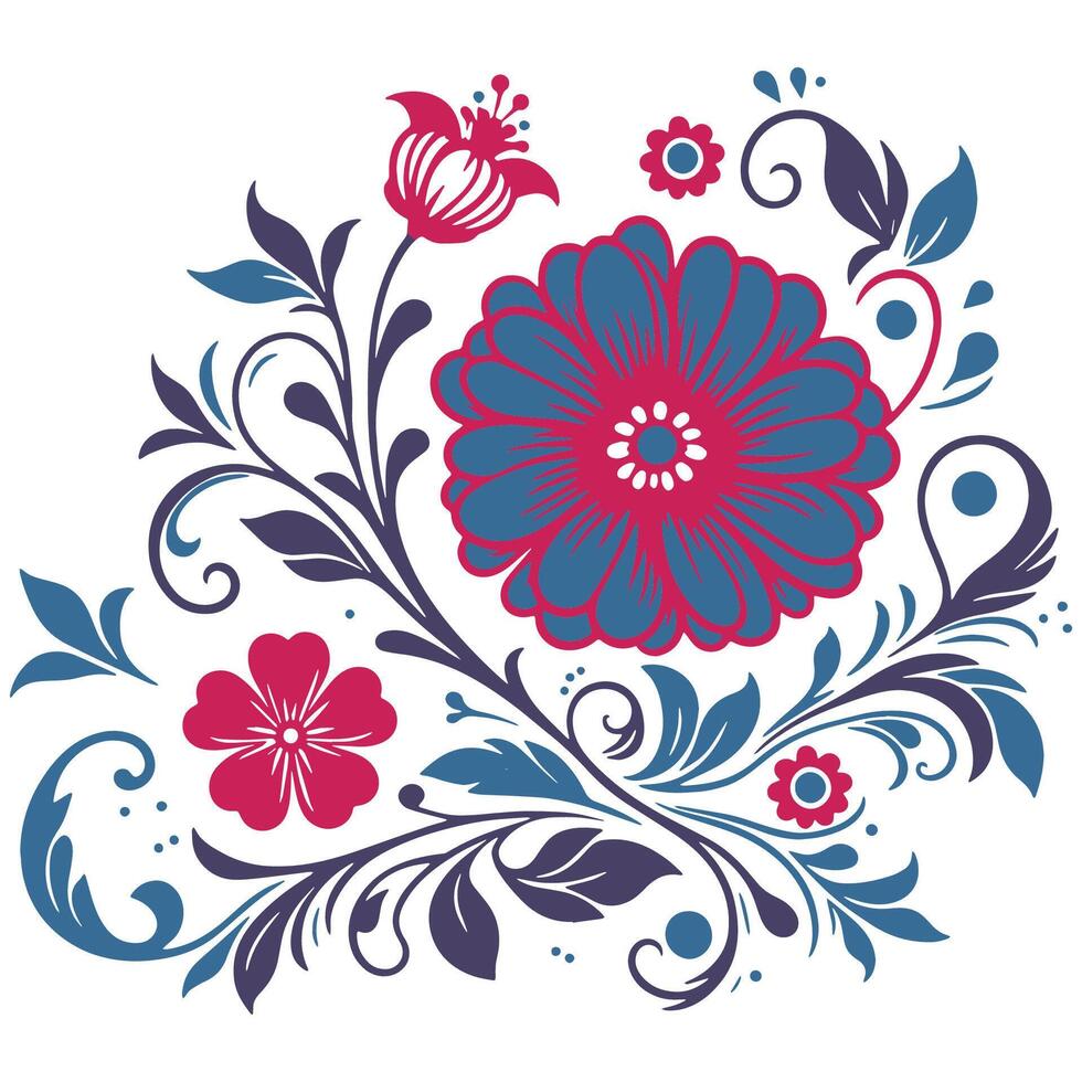 minimal floral drawing with botanical features and soft hand painted feel for trendy women fashion themes vector