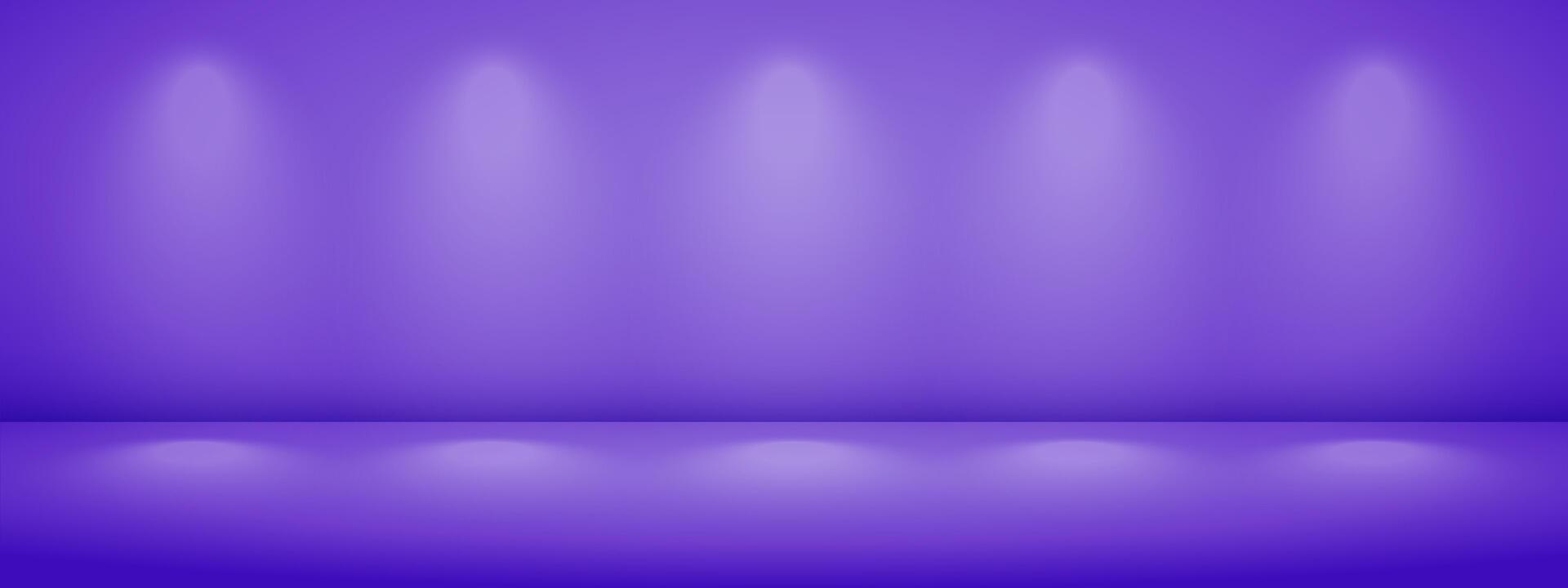 Limbo purple background with light shadow. Abstract studio gradient bg. Modern banner with empty space for advertising text. illustration. vector