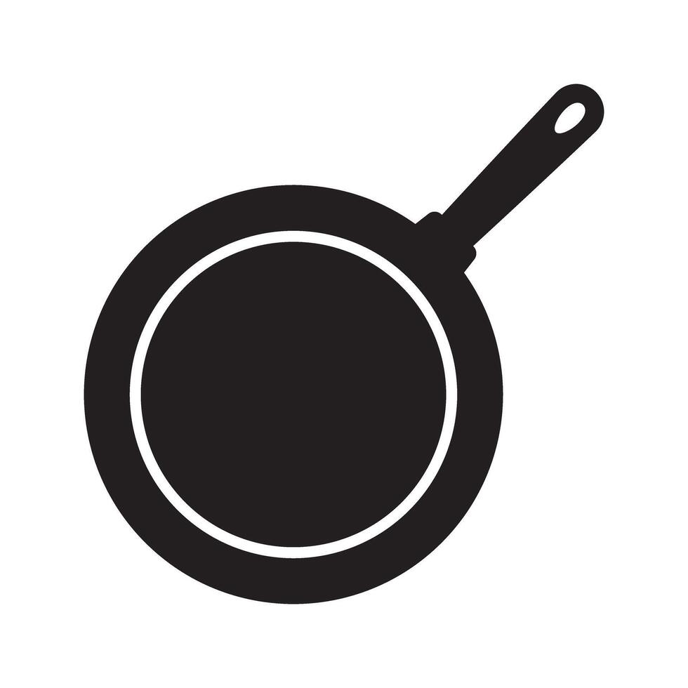 Frying pan icon. Frying pan isolated signs. vector