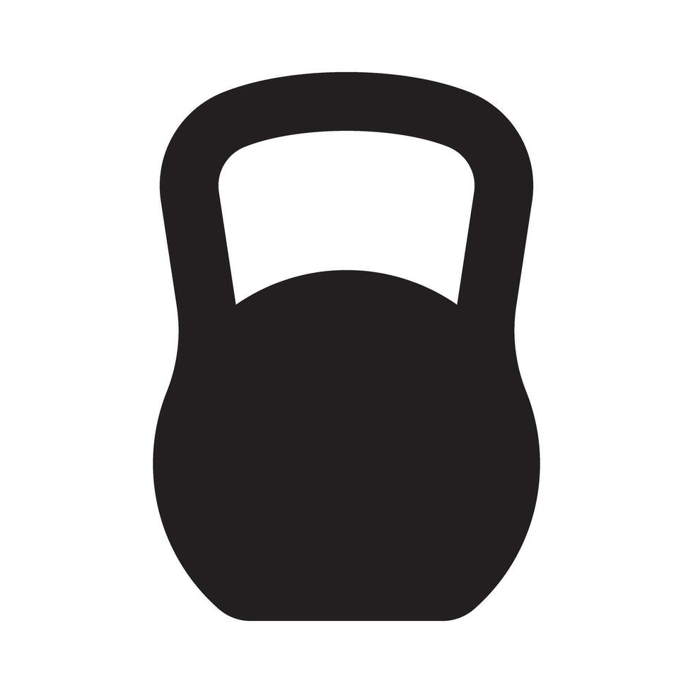 Kettlebell icon. Weight shape. vector