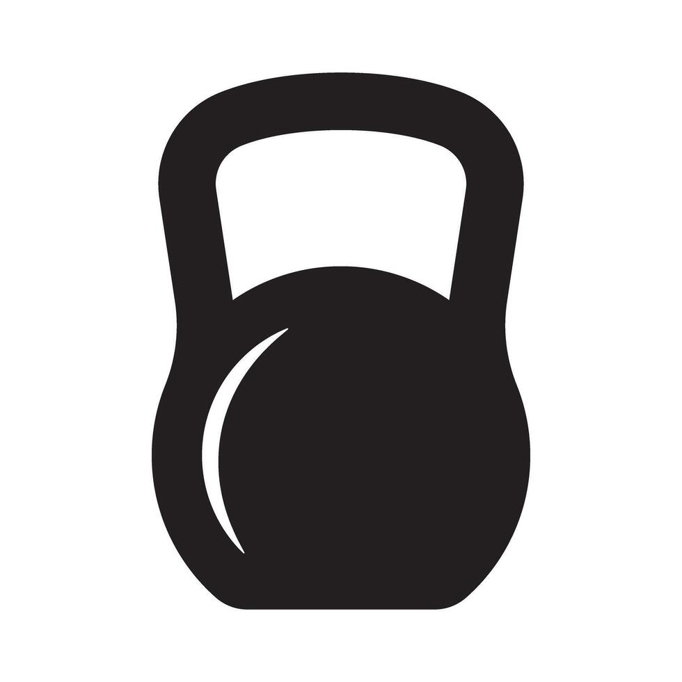 Kettlebell icon. Weight icon. vector