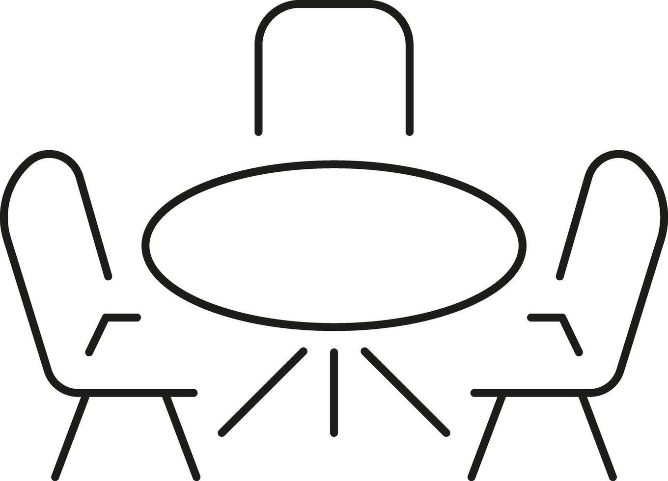 Simple meeting icon vector
