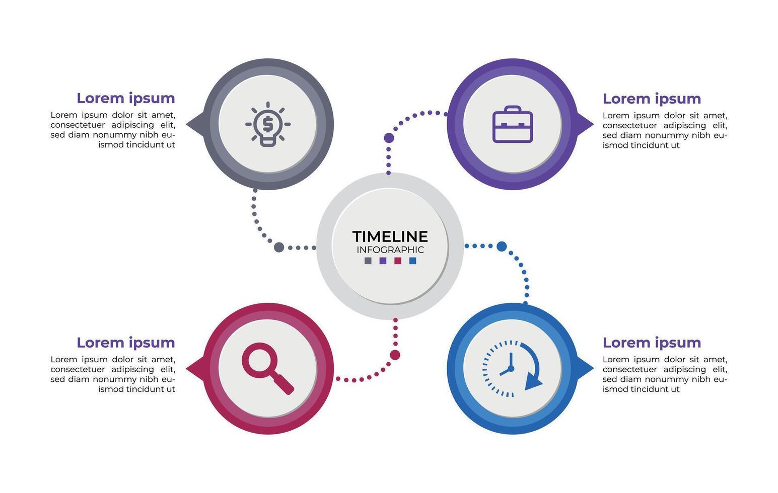 Timeline Infographic template vector