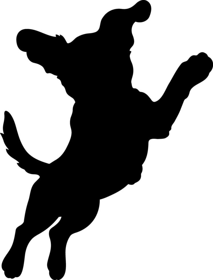 Stencil dog clipart isolated. Hand drawn art. Animal vector